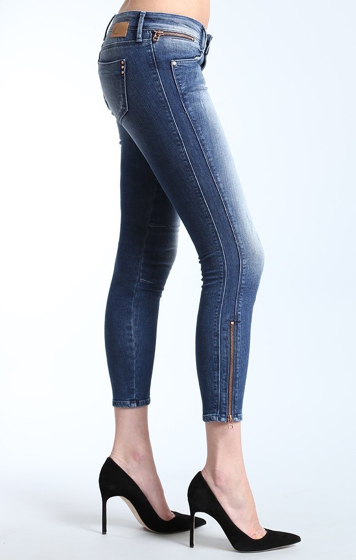 JOHANNA ZIP  SKINNY IN TRUE-BLUE VINTAGE - Mavi Jeans