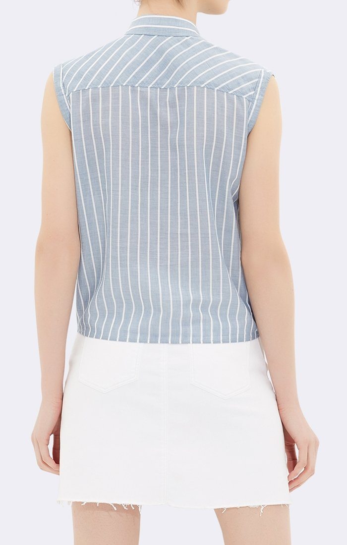 TIE FRONT SLEEVELESS SHIRT - Mavi Jeans