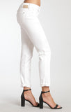 EMMA SLIM BOYFRIEND IN WHITE RIPPED TRIBECA - Mavi Jeans