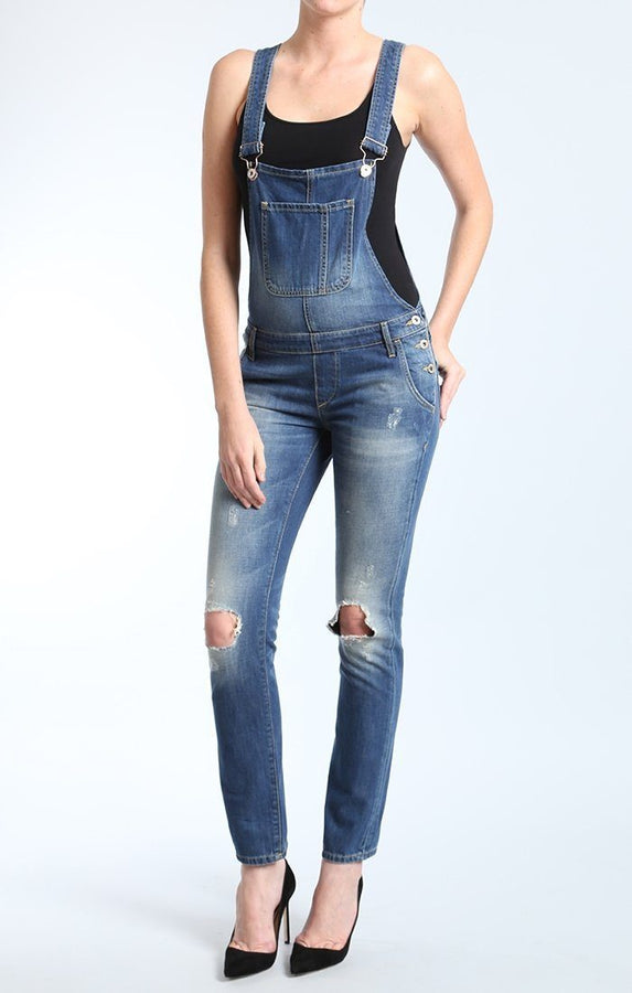 EDERA OVERALL IN DARK RIPPED VINTAGE - Mavi Jeans