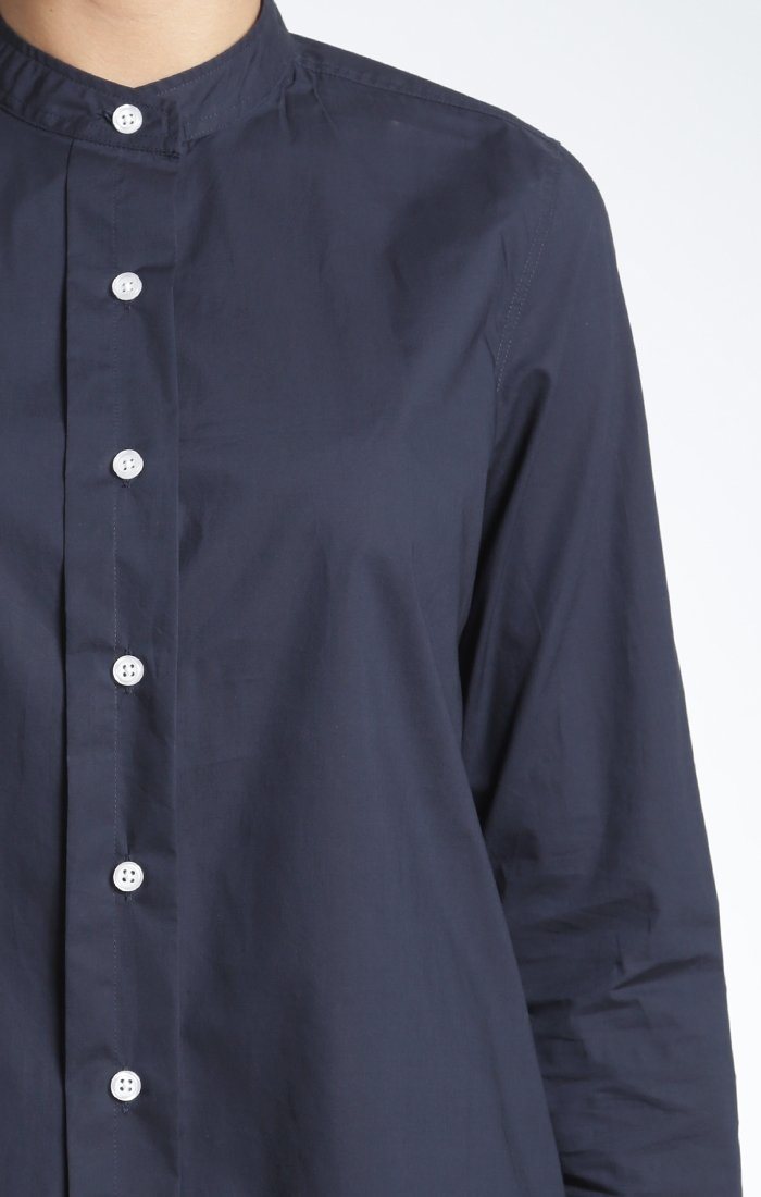 CHLOE ROUND COLLAR SHIRT IN INK - Mavi Jeans