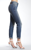 BRENDA AUTHENTIC BOYFRIEND IN MID BLUE RIPPED 90'S - Mavi Jeans