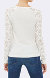 LACE SLEEVE HENLEY - Mavi Jeans