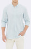 STRIPED LINEN SHIRT - AQUA - Mavi Jeans