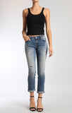 EMMA SLIM BOYFRIEND IN MID RIPPED PATCH VINTAGE - Mavi Jeans