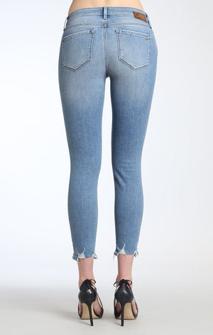 ADRIANA ANKLE SUPER SKINNY IN LT DESTRUCTED VINTAGE - Mavi Jeans