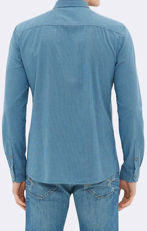 DOUBLE POCKET SHIRT - AQUA - Mavi Jeans