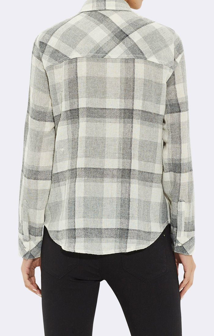 GREY PLAID SHIRT - Mavi Jeans