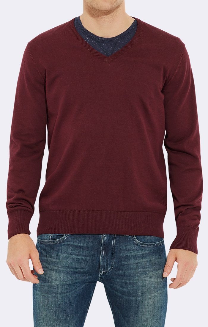 V-NECK SWEATER - FIG - Mavi Jeans