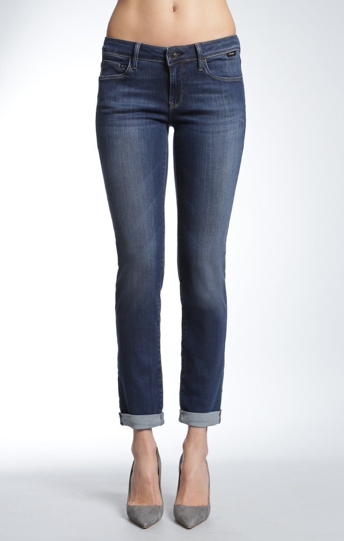 EMMA SLIM BOYFRIEND IN DARK GOLD TENCEL - Mavi Jeans