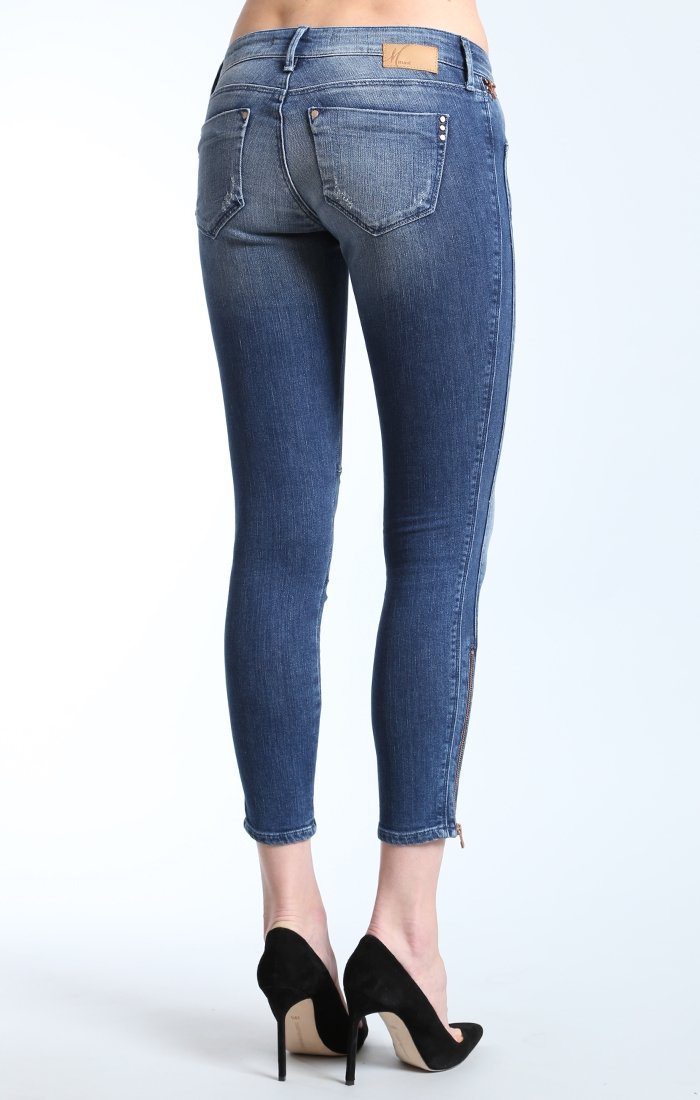 JOHANNA ZIP  SKINNY IN TRUE-BLUE VINTAGE - Mavi Jeans