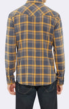 FLANNEL PLAID SHIRT - MUSTARD - Mavi Jeans