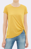 TWIST KNOT TEE - YELLOW - Mavi Jeans