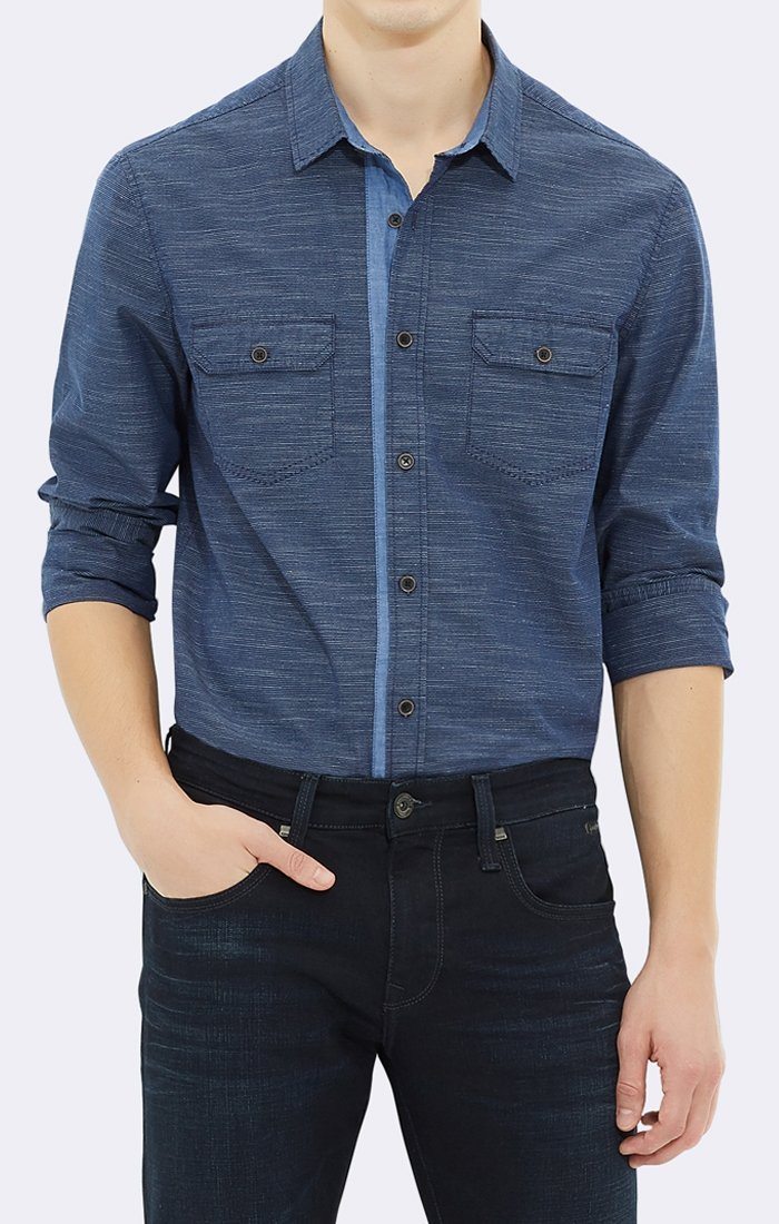 DOUBLE POCKET SHIRT - MOOD INDIGO - Mavi Jeans