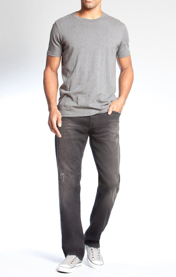 ZACH STRAIGHT LEG IN BLACK USED BELTOWN - Mavi Jeans