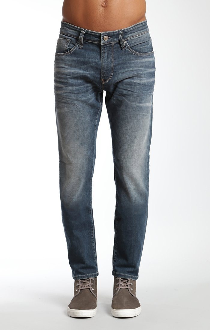 JAKE SLIM LEG IN MID USED DESTROYED - Mavi Jeans