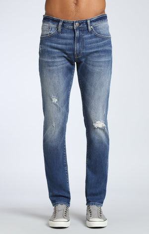 JAKE SLIM LEG IN MID RIPPED - Mavi Jeans