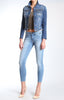 MERYL DARK RIPPED VINTAGE - Mavi Jeans