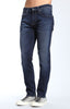 JAKE SLIM LEG IN DEEP ULTRA MOVE WHITE EDGE - Mavi Jeans