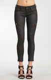 VICTORIA ZIP SKINNY IN BLACK GOLD JEATHER - Mavi Jeans