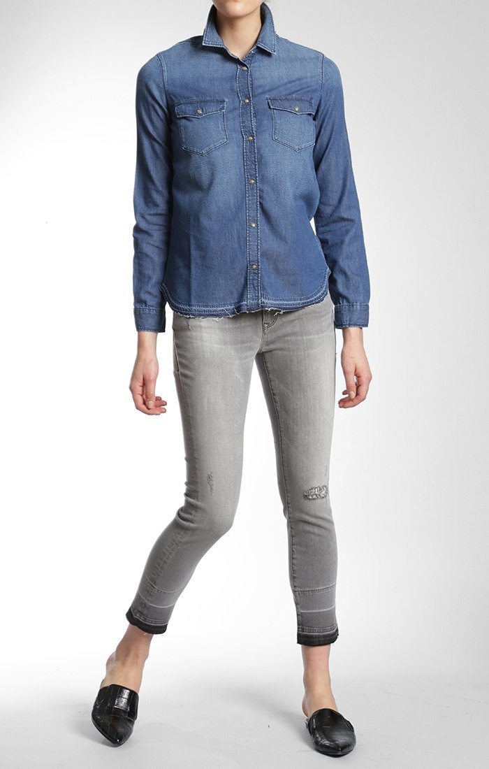 MELISSA SHIRT IN MID INDIGO - Mavi Jeans