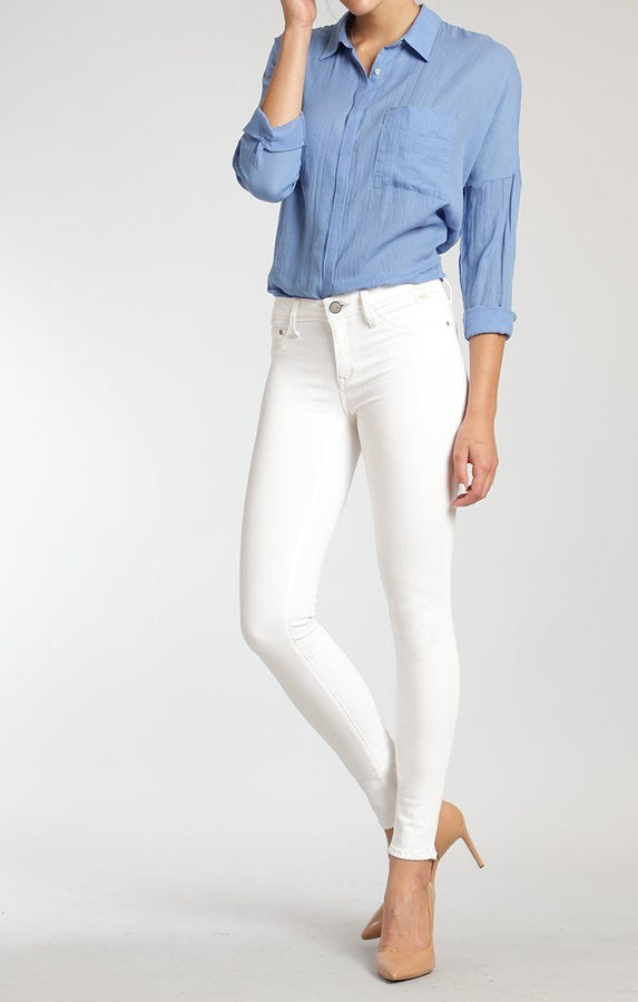 ADRIANA SUPER SKINNY IN WHITE GOLD REFORM POPSTAR - Mavi Jeans