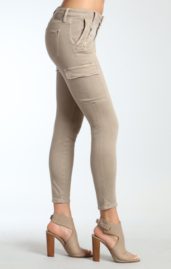 JULIETTE SKINNY CARGO IN LT TAUPE TWILL - Mavi Jeans