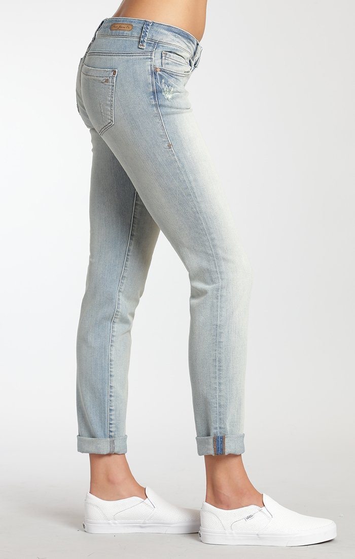 EMMA SLIM BOYFRIEND IN LT USED BOHO - Mavi Jeans