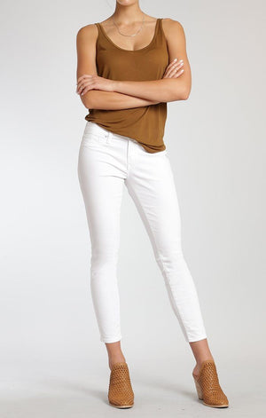 ALEXA ANKLE SKINNY  IN WHITE TRIBECA - Mavi Jeans