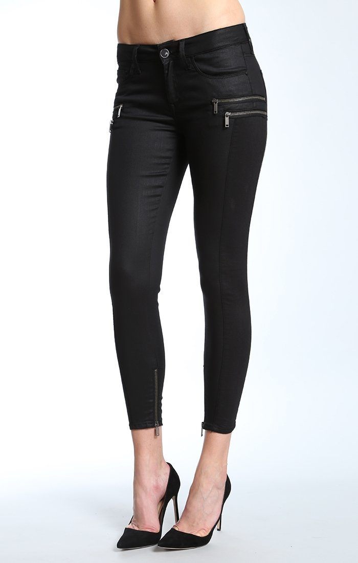 LORA ZIP  SKINNY IN BLOCKING SPECTRA JEATHER - Mavi Jeans