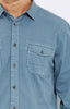 FOLDED SLEEVE SHIRT - MIDNIGHT BLUE - Mavi Jeans