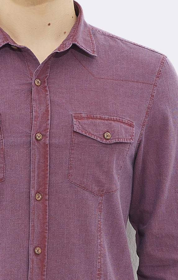 DOUBLE POCKET SHIRT - CARDINAL - Mavi Jeans