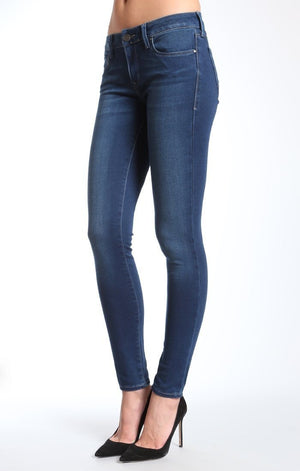 ADRIANA SUPER SKINNY IN DARK LUX SATEEN - Mavi Jeans