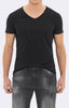 BASIC V-NECK TEE - BLACK - Mavi Jeans