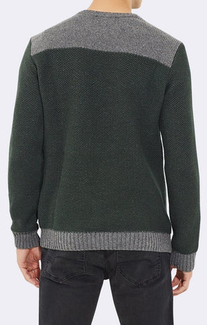 COLOR BLOCK CREWNECK SWEATER - Mavi Jeans