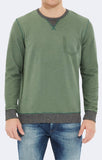 CREW NECK SWEATSHIRT - GREEN - Mavi Jeans