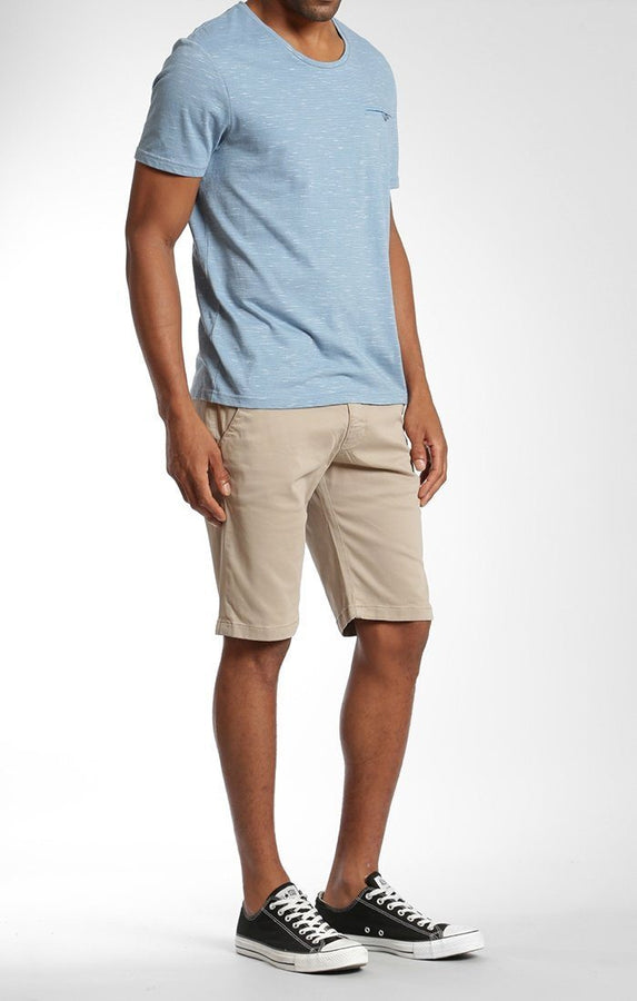 JACOB SHORTS IN BEIGE TWILL - Mavi Jeans