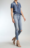 LUCY SUPER SKINNY IN FOGGY RIPPED VINTAGE - Mavi Jeans