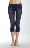 KEIRA SKINNY CAPRI IN DARK BRUSHED SHANTI - Mavi Jeans