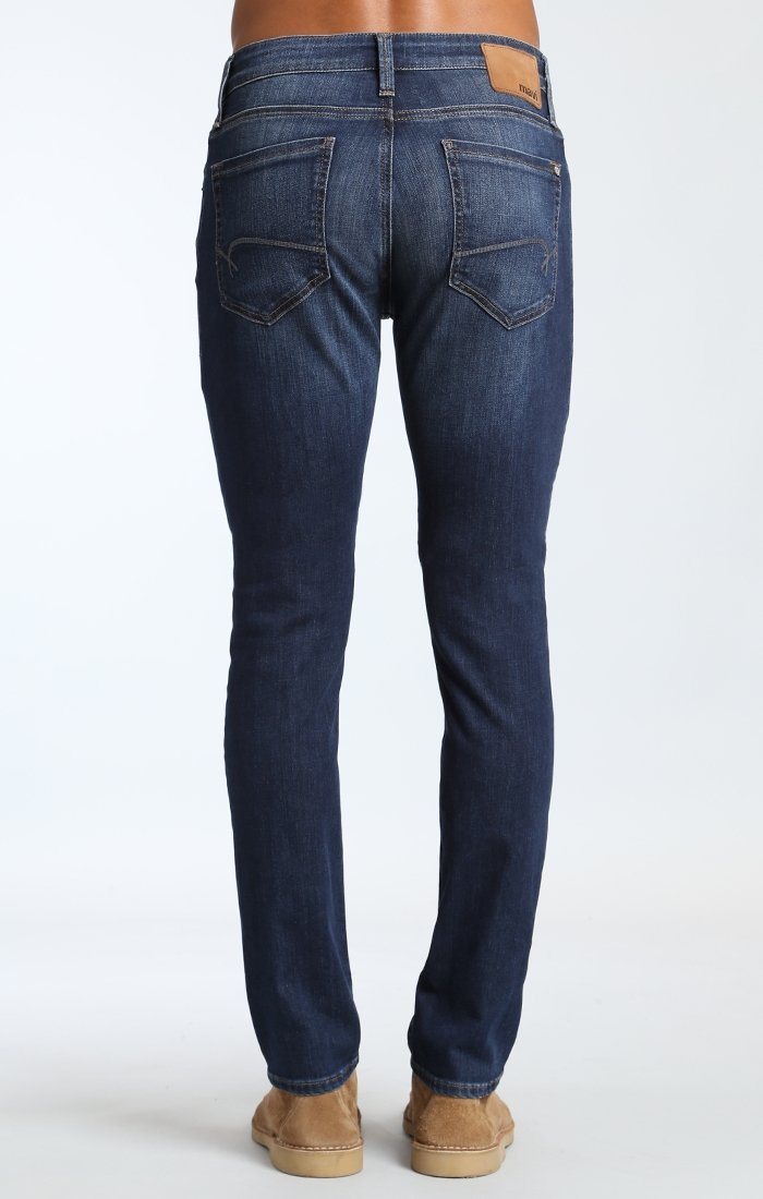 JAMES SKINNY IN DARK BRUSHED WILLIAMSBURG - Mavi Jeans