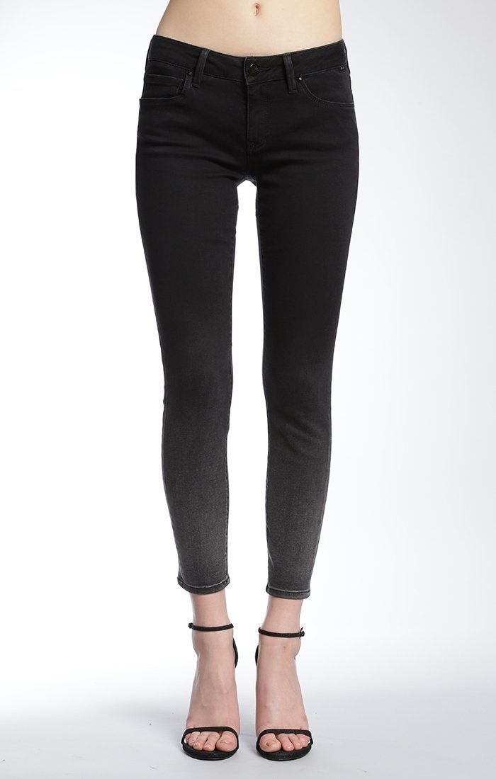 ADRIANA ANKLE SUPER SKINNY  IN OMBRE BLACK GOLD - Mavi Jeans