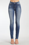 ADRIANA SUPER SKINNY IN MID BRUSHED SHANTI - Mavi Jeans