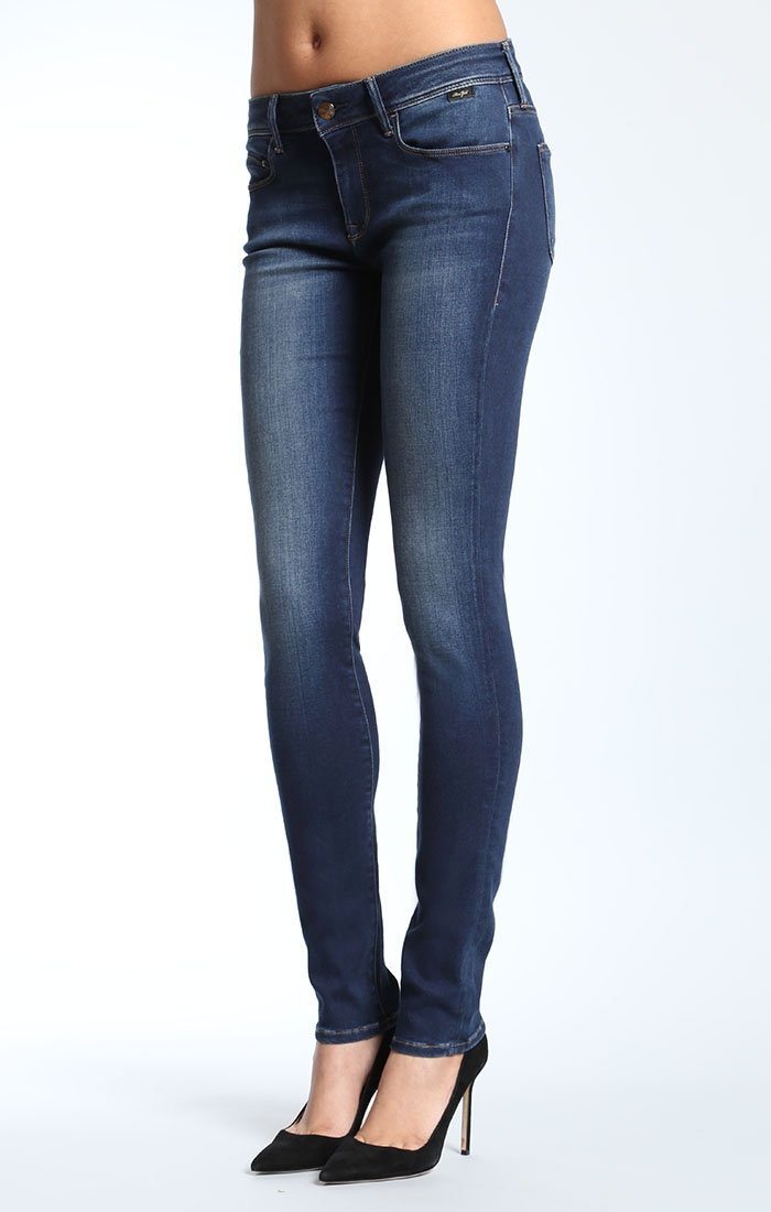 ALEXA PETITE SKINNY IN DARK GOLD FEATHER - Mavi Jeans