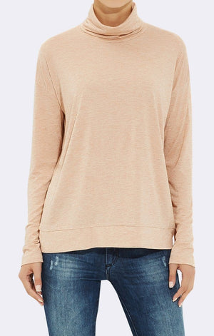 TURTLE NECK TOP - HEATHER - Mavi Jeans