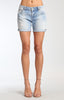 PIXIE SHORTS IN LT RIPPED & CRASHED VINTAGE - Mavi Jeans