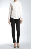 CHLOE ROUND COLLAR SHIRT IN WHITE - Mavi Jeans