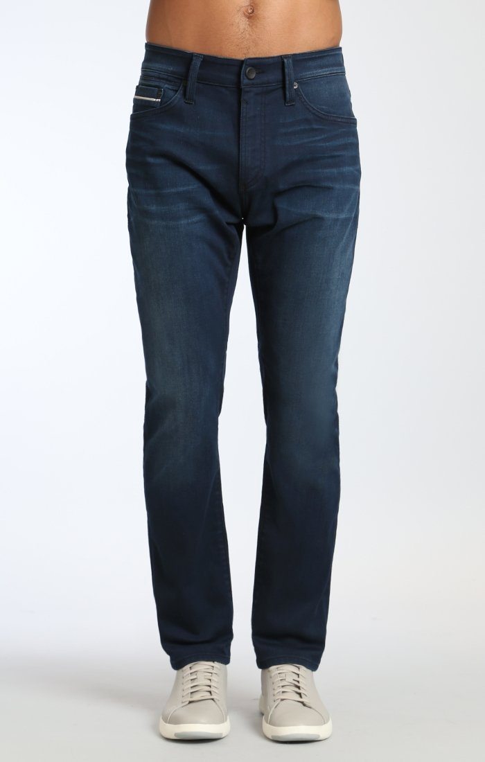 JAKE SLIM LEG IN INK BRUSHED WHITE EDGE - Mavi Jeans