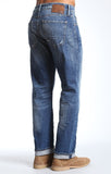 ZACH STRAIGHT LEG IN TRUE BLUE RIPPED VINTAGE - Mavi Jeans