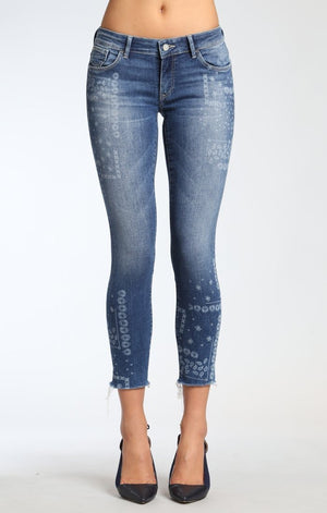 SERENA ANKLE SUPER SKINNY  IN FLOWER INDIGO - Mavi Jeans