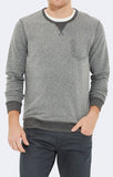 CREW NECK SWEATSHIRT MID GREY MELANGE - Mavi Jeans